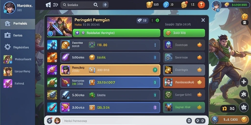 Tampilan awal game dengan grafis yang memukau.