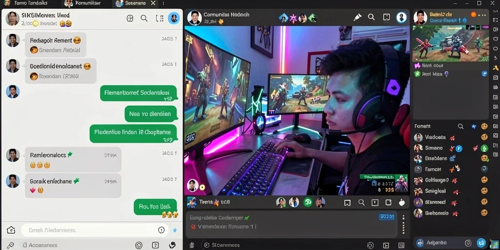 Screenshot aplikasi LUCKSVIP menunjukkan antarmuka yang bersih dan modern.