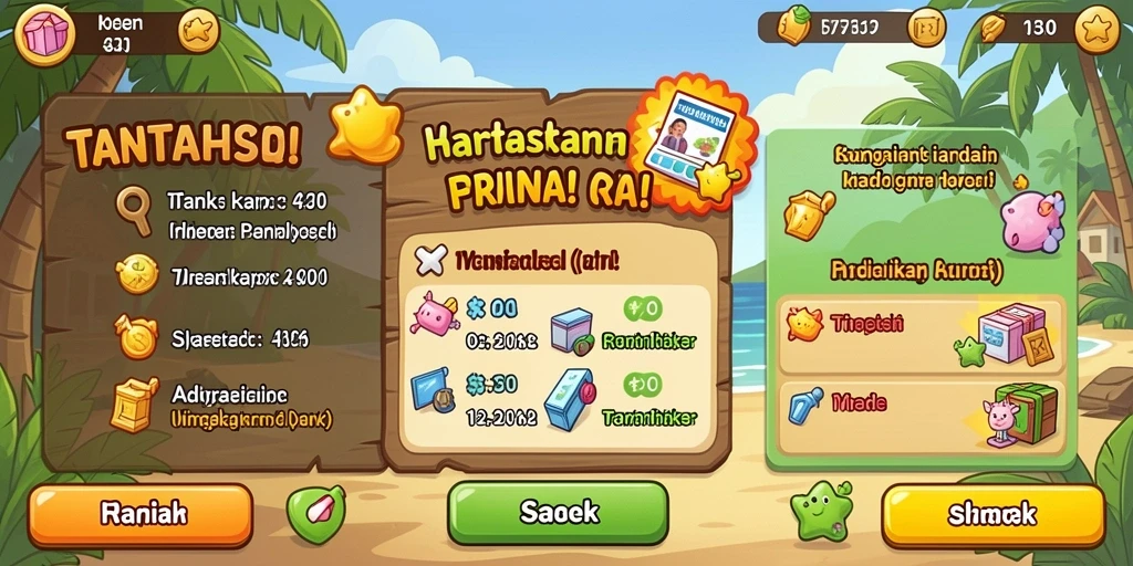 Tampilan karakter utama yang memukau.