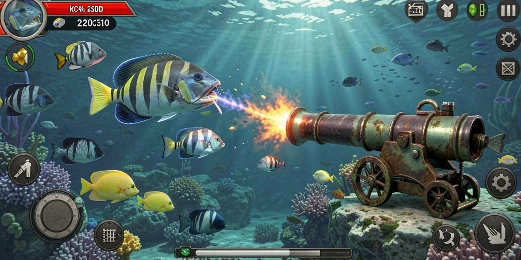 Screenshot dari gameplay yang menantang.