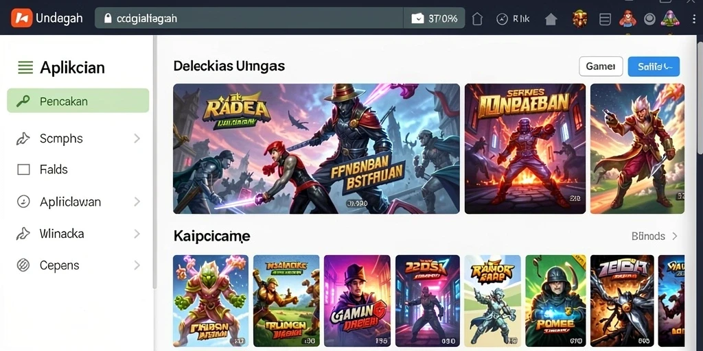 Tampilan karakter utama yang mengesankan.